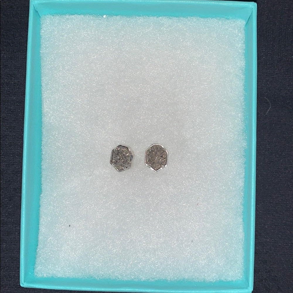 Kate Spade Charcoal Geometric Studs